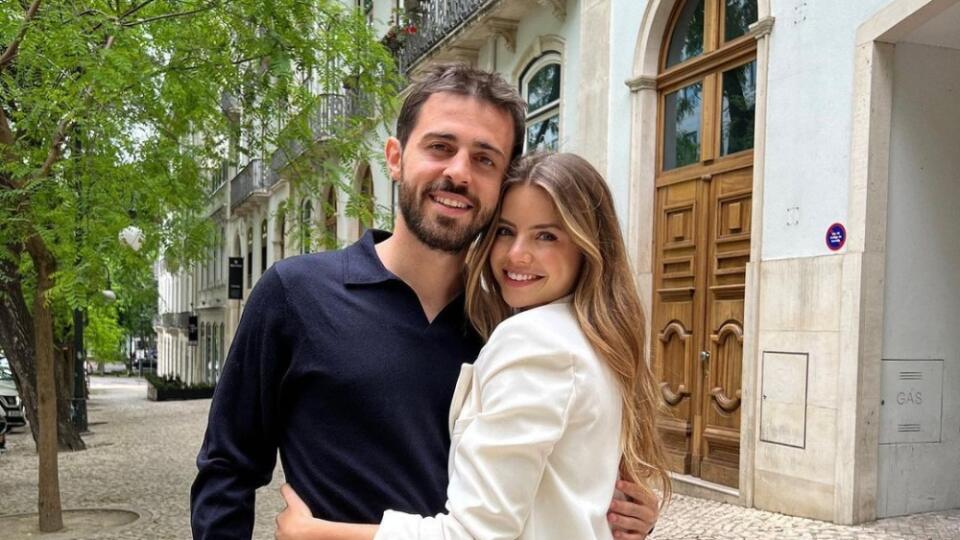 Bernardo Silva a jeho priateľka Ines Degener Tomaz.