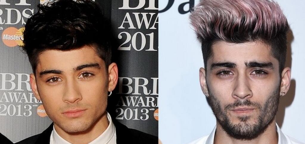 Zayn Malik voľakedy a dnes.