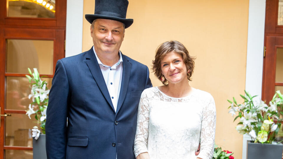 Na snímke je Katarína Feldeková a Richard Šimurka.