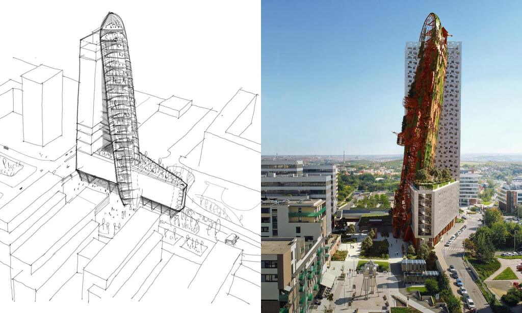 Vizualizácia projektu Top Tower, ktorý má byť najvyššou budovou Prahy
