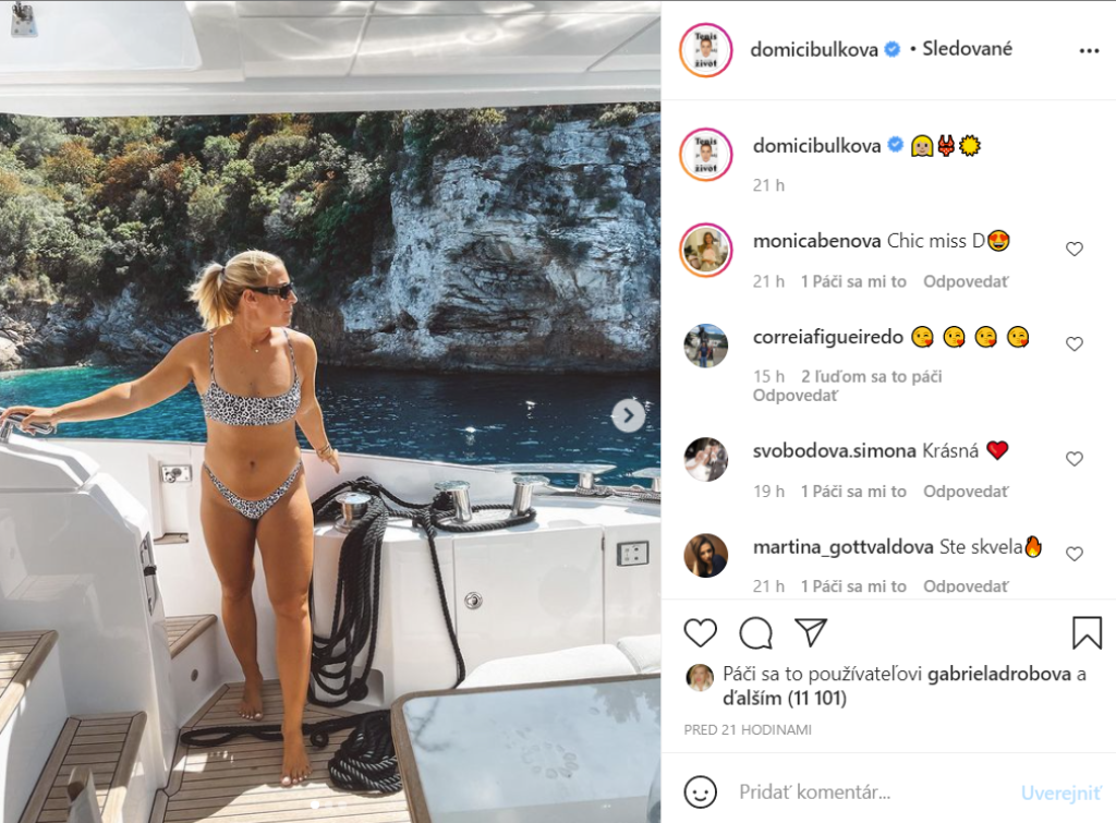 Dominika Cibulkova si dokáže užiť leto. O jej syna sa zatiaľ stará skúsená opatrovateľka.