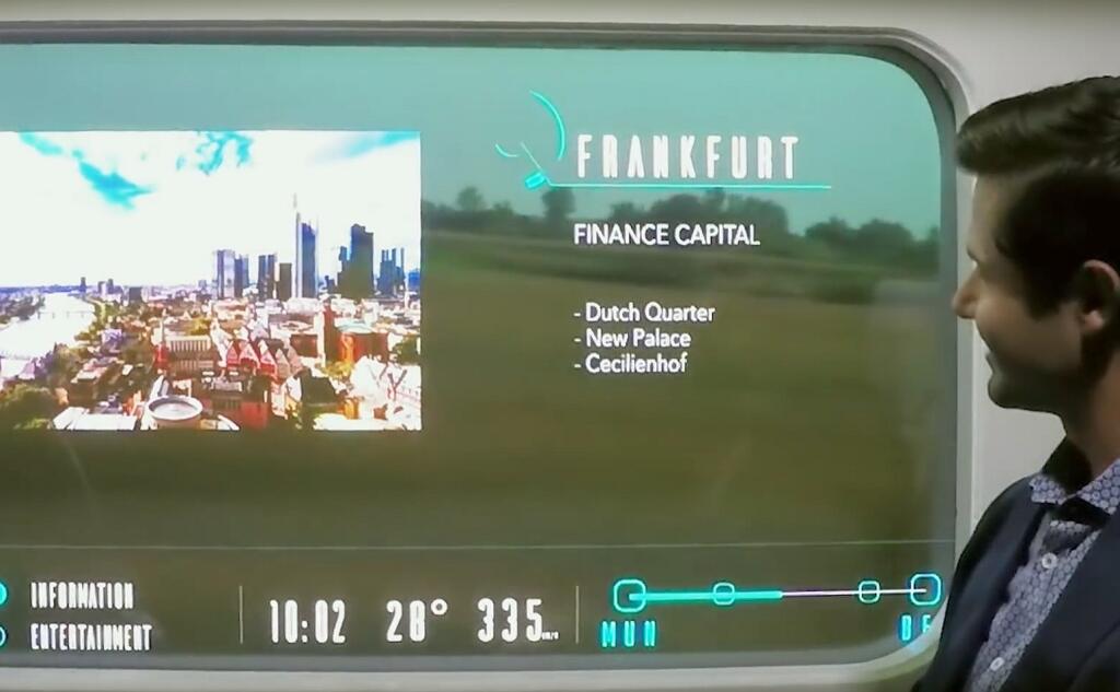 Hyperloop rozšíri v Nemecku pohľad z okna vlaku
