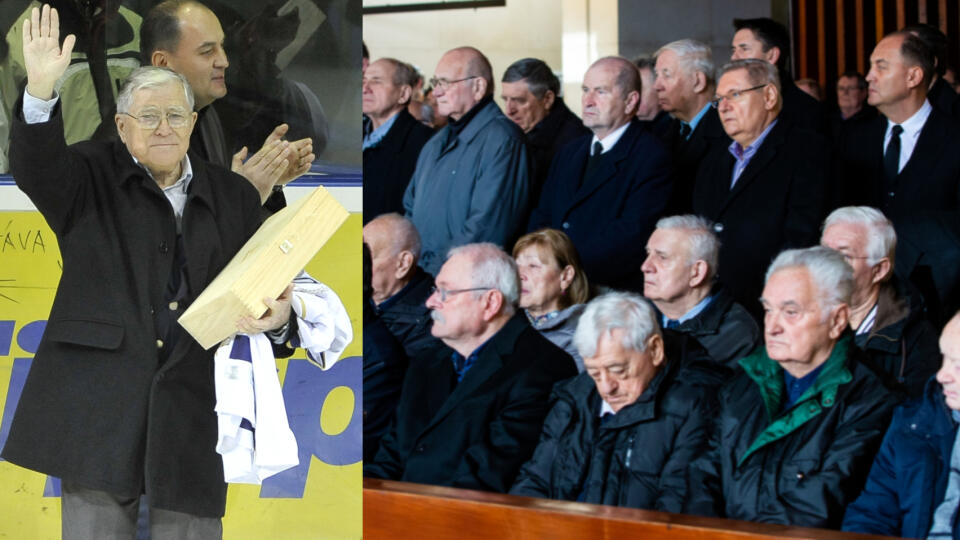 Na pohrebe legendárneho útočníka sa zišlo množstvo hokejových osobností.