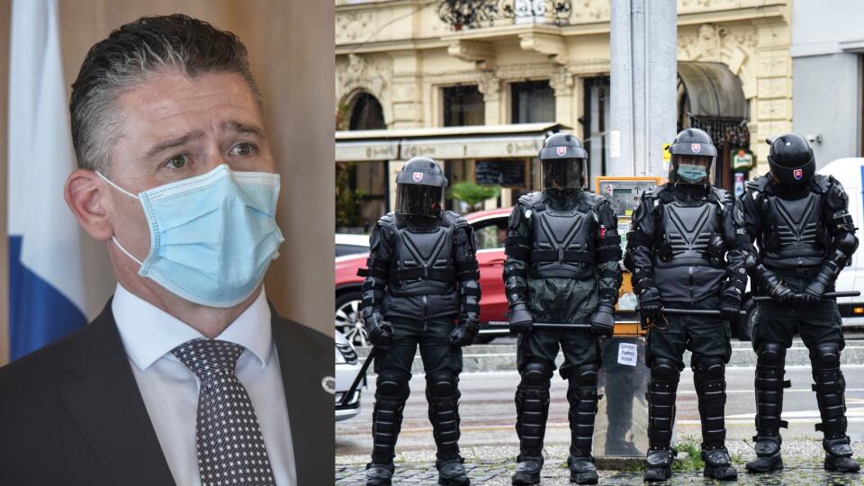 Mikulec hodnotí činnosť polície počas štvrtkových protestov pozitívne