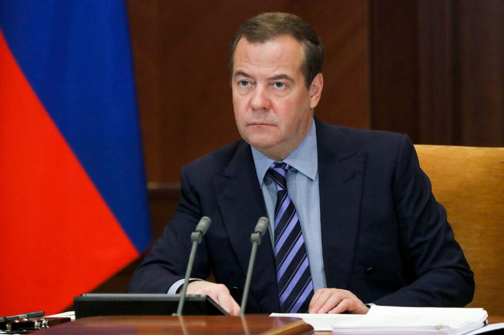 KK16 Moskva - Podpredseda Bezpečnostnej rady Ruskej federácie Dmitrij Medvedev počas stretnutia v Moskve 27. januára 2022. Proces rokovaní o bezpečnostných zárukách je jediný spôsob, ako vyriešiť súčasnú situáciu, uviedol podpredseda Bezpečnostnej rady Ruskej federácie Dmitrij Medvedev. 