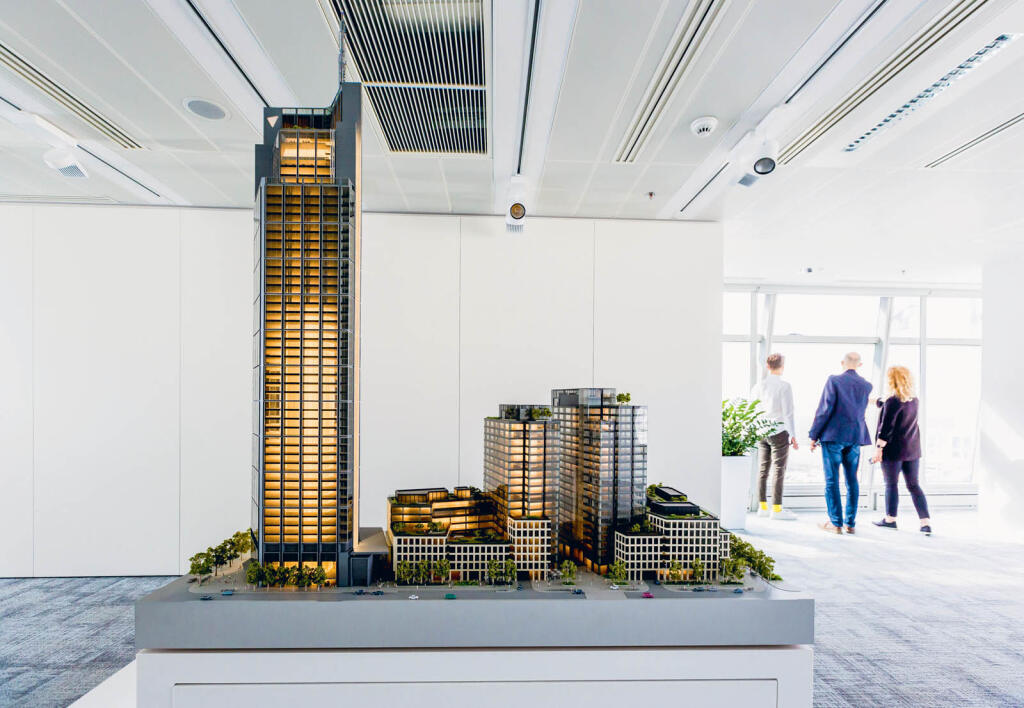 Model Varso Tower v showroome projektu