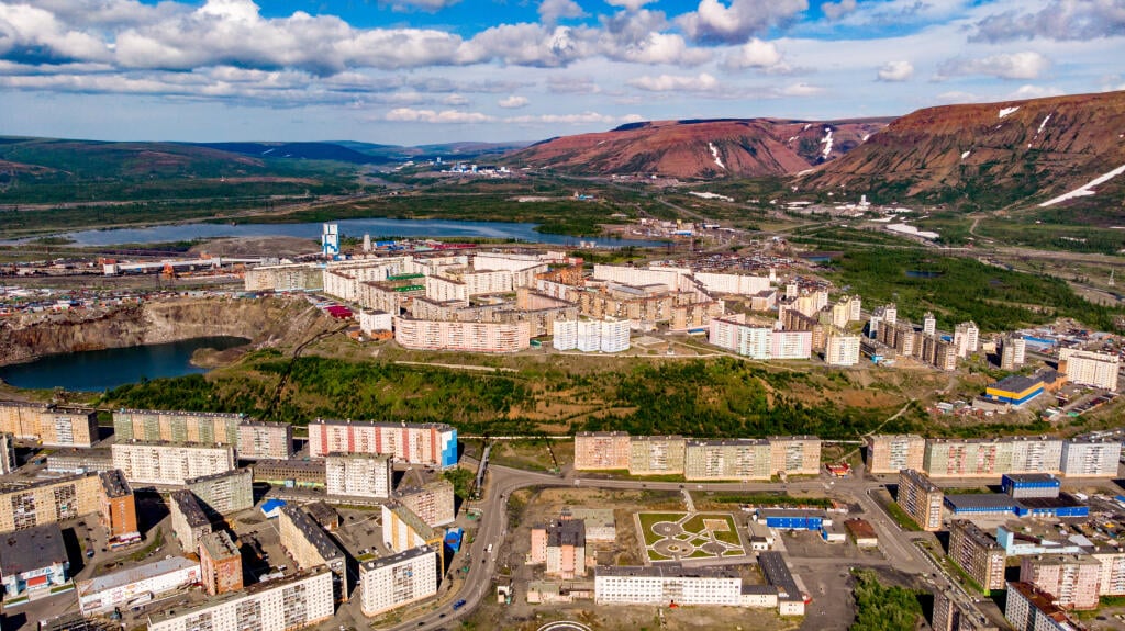 Northern city in the Arctic Circle of Russia, the city of Norilsk