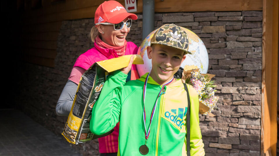 Jelisej Kuzmina si domov odniesol cenu za druhé miesto v psom trekingu.