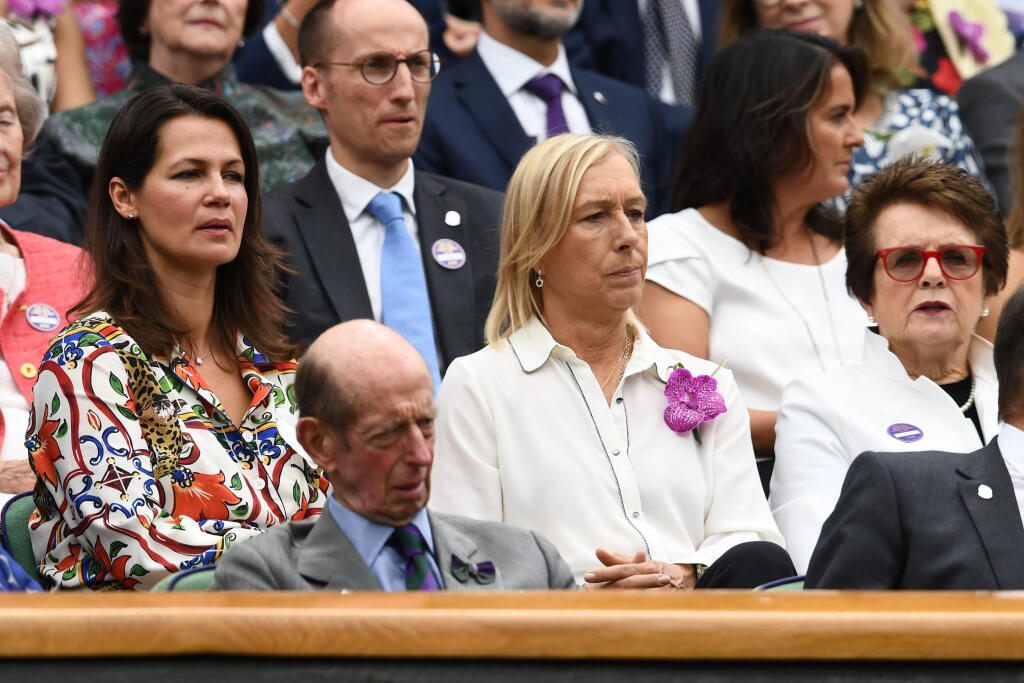Navrátilová sa s Flemigovou ukazujú často spoločne na verejnosti. Tento rok na Wimbledone.