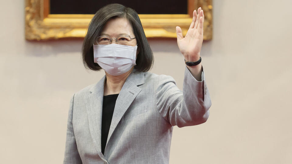 Taiwanská prezidentka Cchaj Jing-wen.