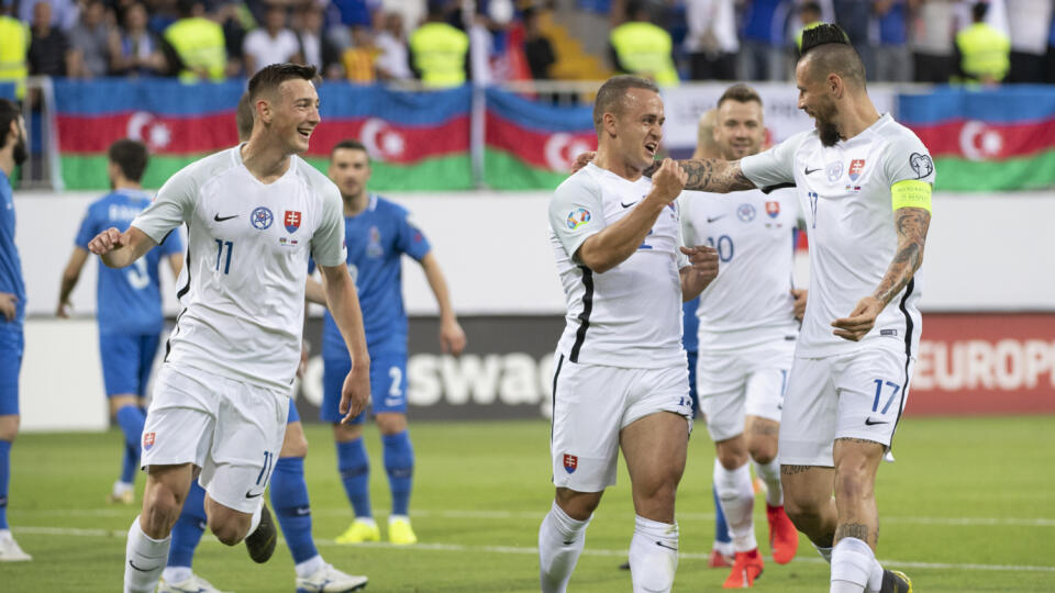 Slovenský futbalista Marek Hamšík strelil 23. gól za národný tím a v historickej tabuľke kanonierov sa vyrovnal Róbertovi Vittekovi.