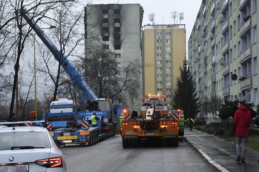 SR Prešov demolačný stroj bytovka výbuch Mukačevská POX