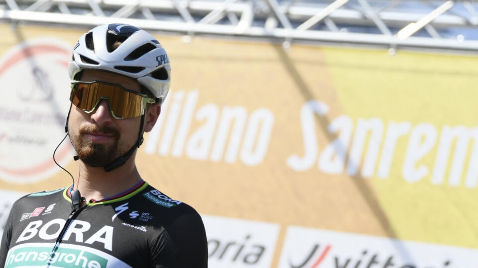 JB 46 Miláno - Slovenský cyklista Peter Sagan pózuje pred štartom cyklistických pretekov Miláno - San Remo, v Miláne 8. augusta 2020. FOTO TASR/AP

Slovakia's Peter Sagan poses prior to start the Milan to Sanremo cycling race, Italy, Saturday, Aug. 8, 2020. (Fabio Ferrari/LaPresse via AP)