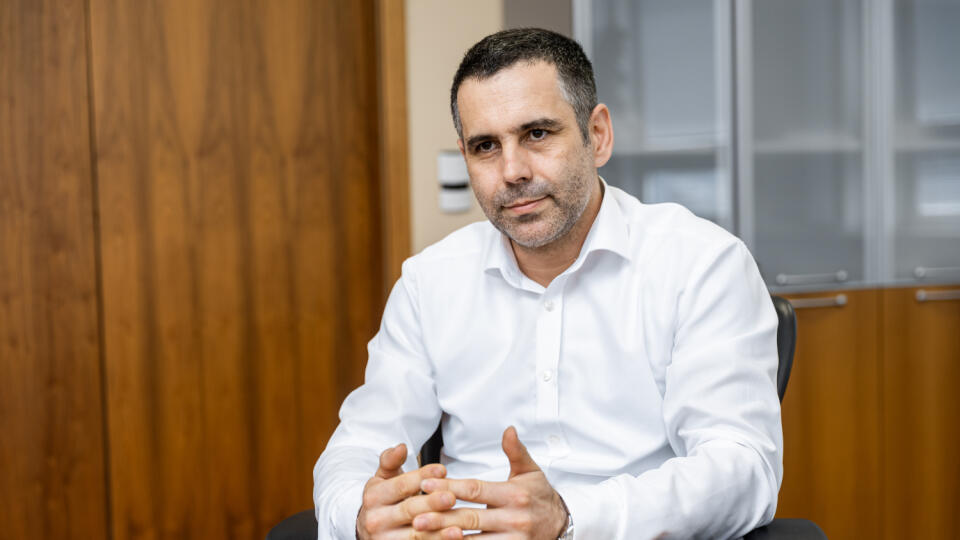 Martin Riegel zo spločnosti SEPS pri rozhovore v Bratislave.