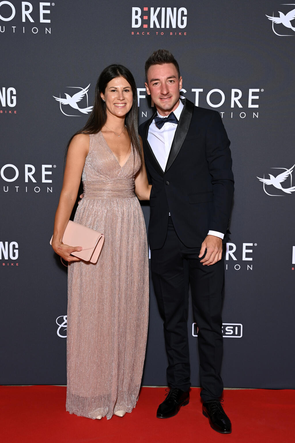 Talian Elia Viviani s partnerkou Elenou.