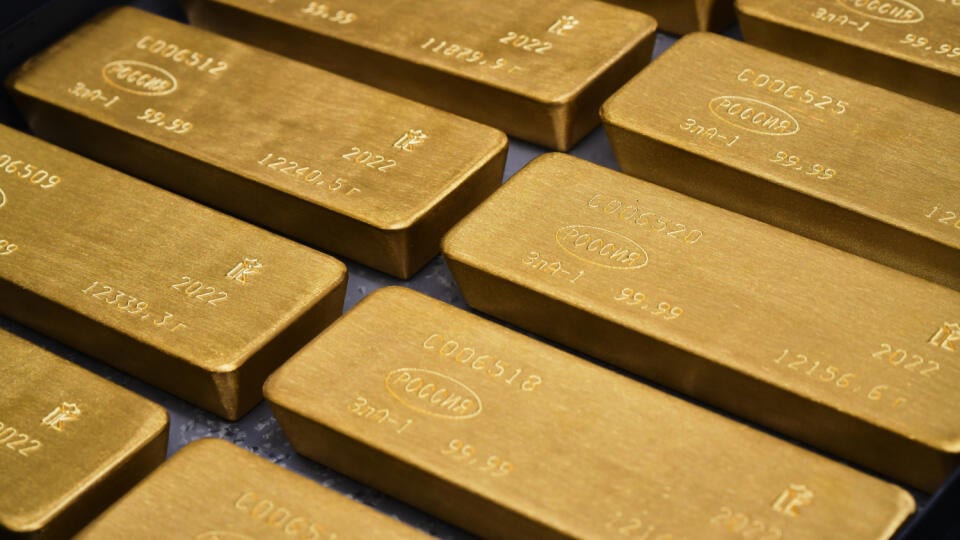 Gold production in Russia