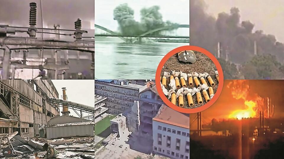 Nielen ochudobnený urán: Pri bombových útokoch v roku 1999 uniklo veľké množstvo škodlivín. Napríklad aj zo zničených chemických tovární.
