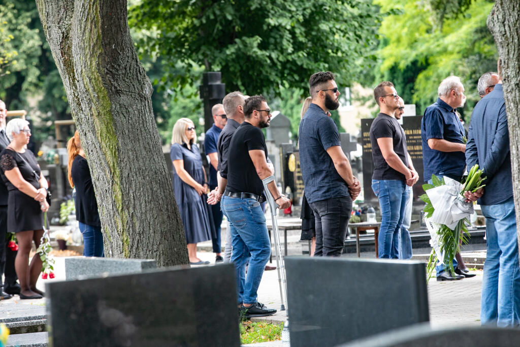 Pohreb manželky bývalého slovenského hokejistu Miroslava Ďuráka Daniely.
