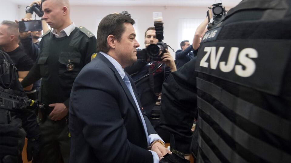 Obvinený Marian Kočner na prvom procese za vraždu Jána Kuciaka a Martiny Kušnírovej.