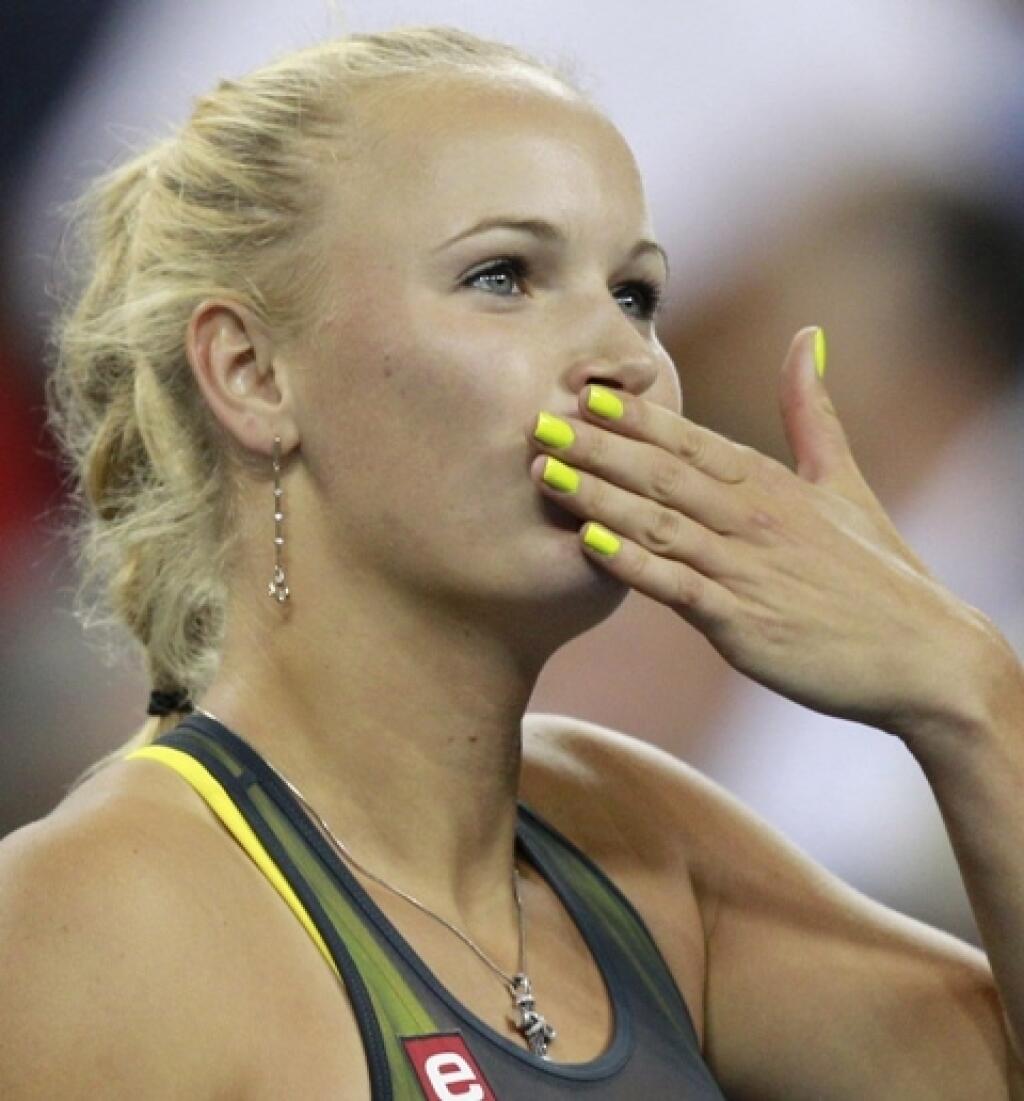 Caroline Wozniacki poslala fanúšikom aj takýto vzdušný bozk.