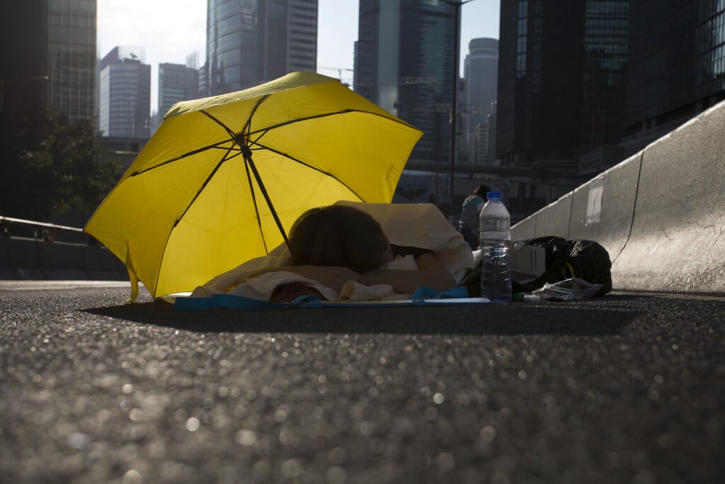 Protesters continue to occupy the streets in Hong Kong