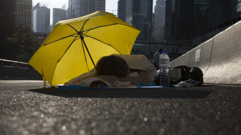 Protesters continue to occupy the streets in Hong Kong