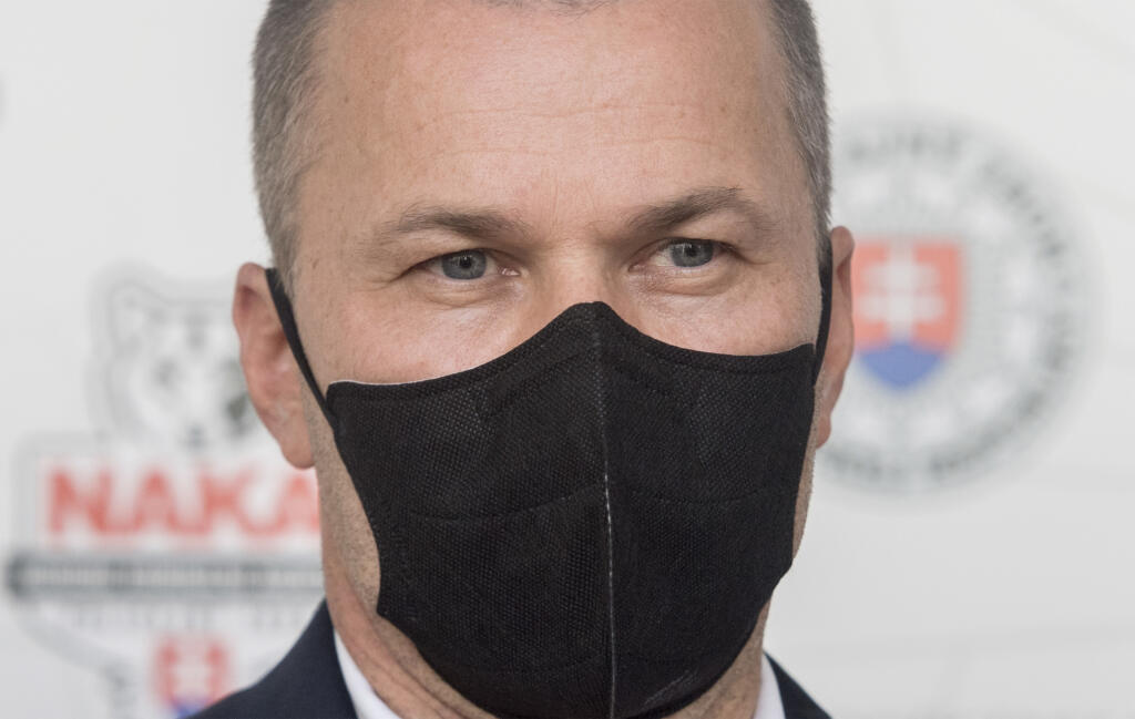 Na snímke dočasný policajný prezident Peter Kovařík počas brífingu s novinármi 6. októbra 2020 v Bratislave. FOTO TASR - Martin Baumann