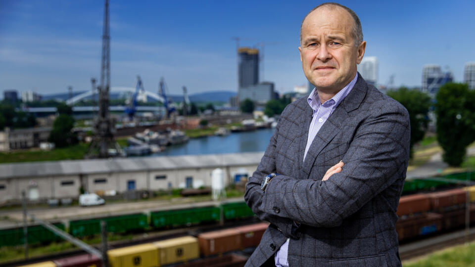 Jaroslav Michalco, generálny riaditeľ Slovenkej plavby a prístavov v Bratislave.