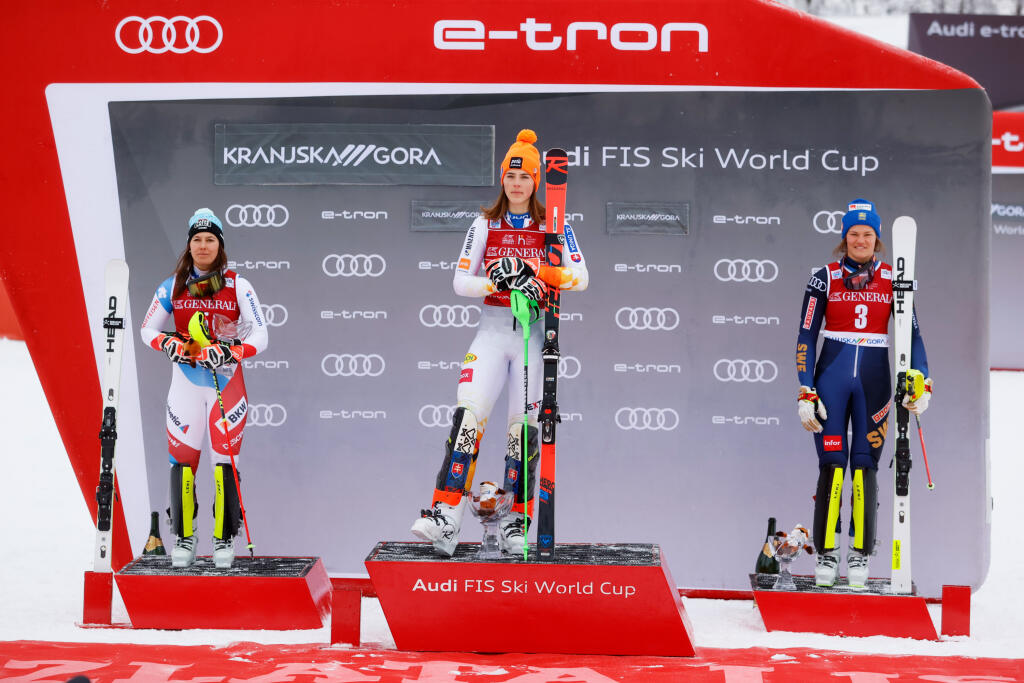 Petra Vlhová vyhrala slalom v Kranjskej Gore.