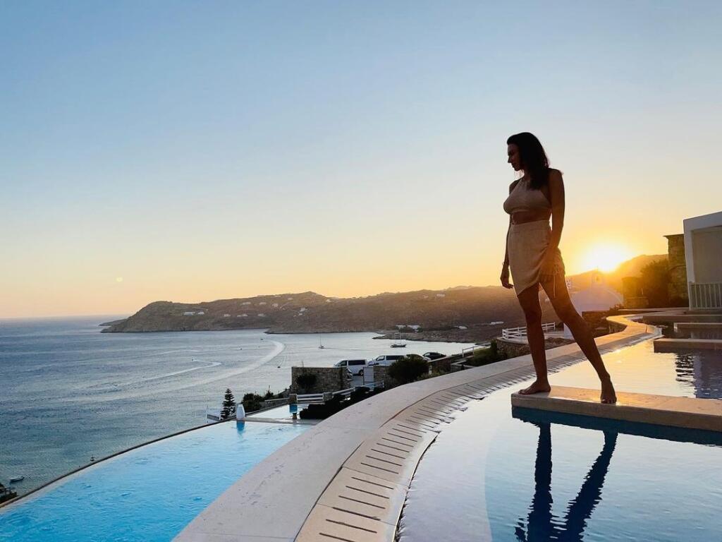 Šebestová si za útočisko vybrala slávny Mykonos.