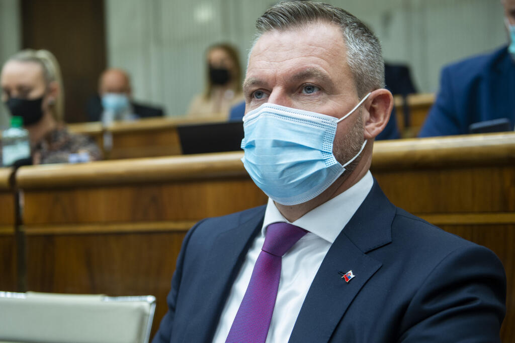 Na snímke nezaradený poslanec NR SR Peter Pellegrini počas rokovania 48. schôdze NR SR 19. októbra 2021 v Bratislave. FOTO TASR - Jakub Kotian