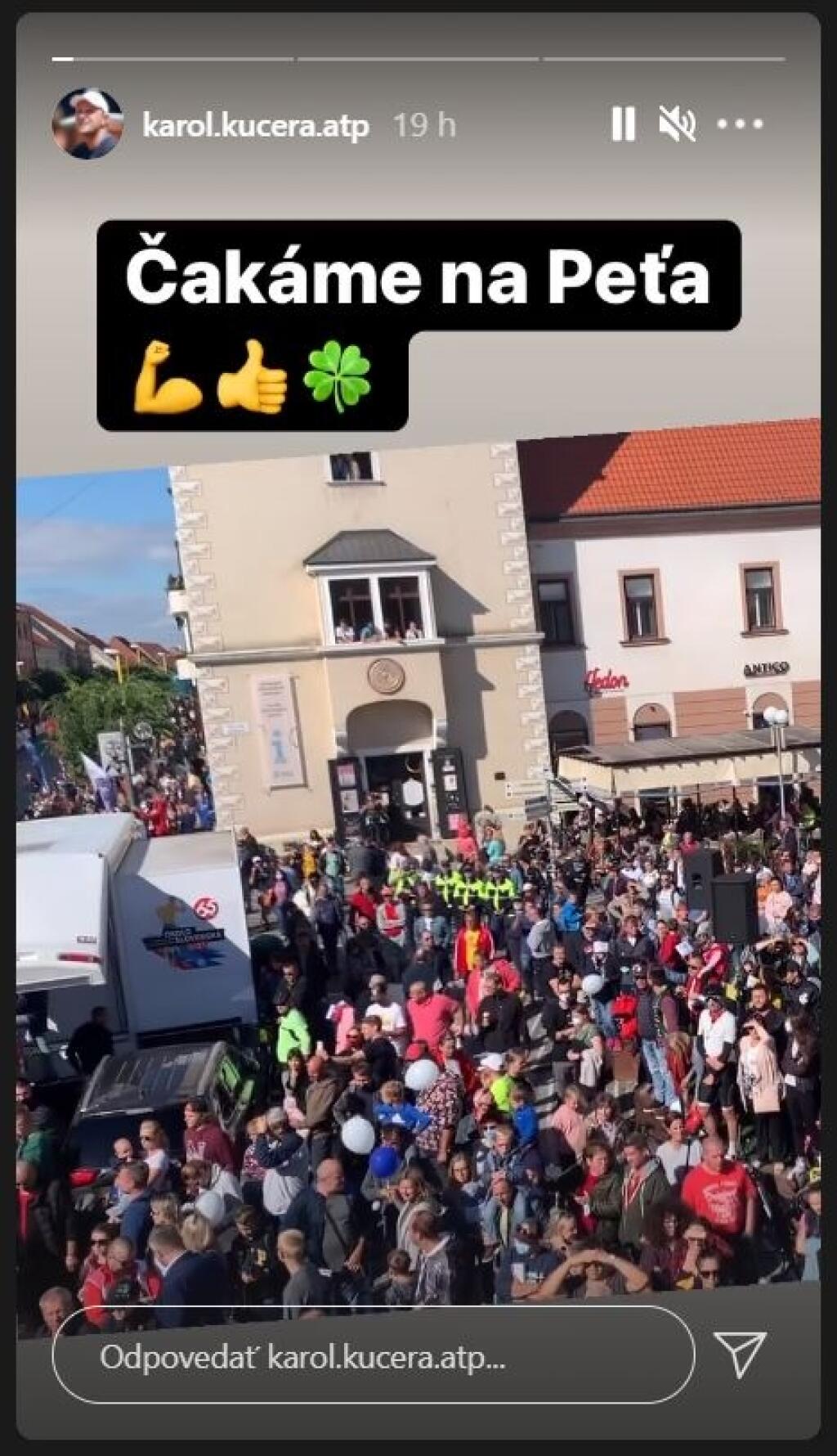 Ani Karol Kučera si nenechal ujsť Petra Sagana.