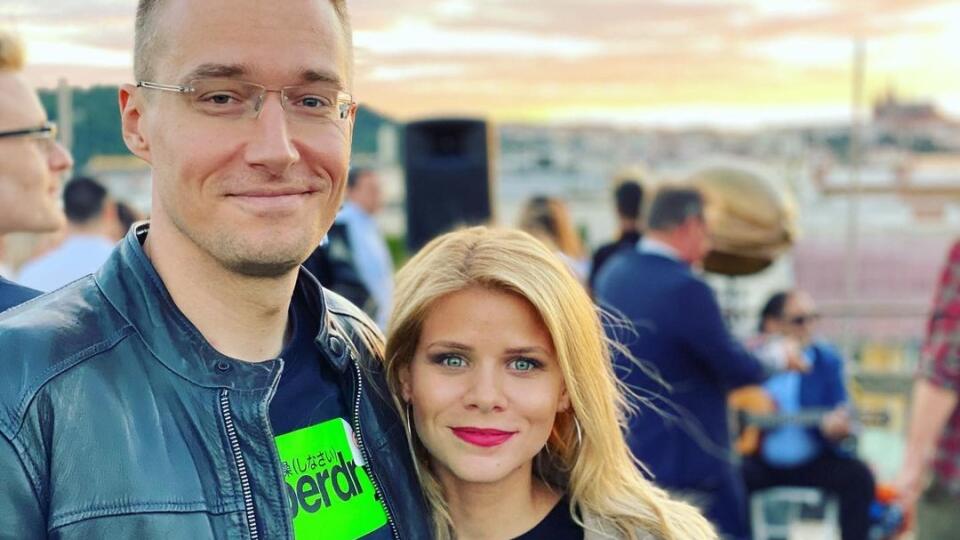 Moderátor Mišo Kovačič s manželkou Zuzanou