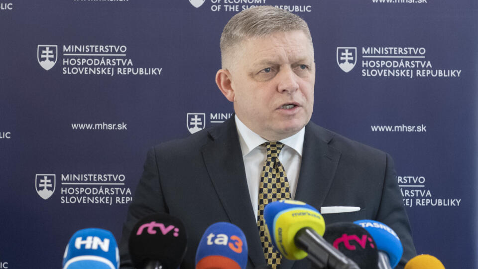 Na snímke premiér SR Robert Fico (Smer-SD).