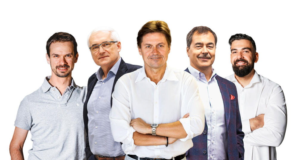 Michal Meško, Juraj Habovštiak, Ľuboš Fellner, Peter Zálešák, Dalibor Cicman
