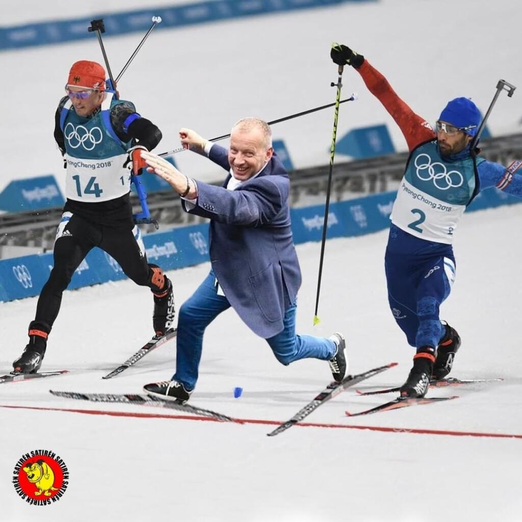 Ako by to vyzeralo, keby na olympiáde bojovali o medaily naši politici? Boris Kollár a jeho napínavý finiš v biatlone.