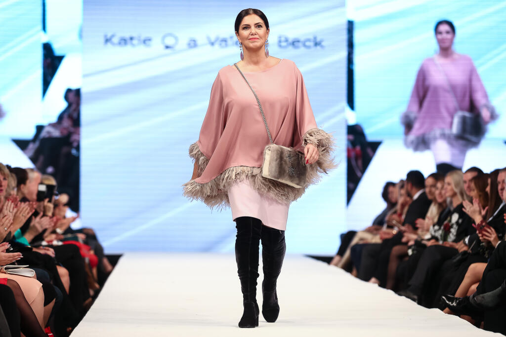 Moderátorka Iveta Malachovská v úlohe modelky.