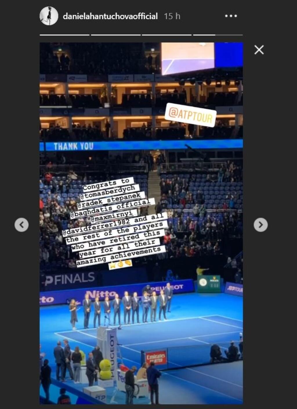 Hantuchová nechýbala ani na rozlúčke s kariérou Tomáša Berdycha a ďalších hráčov.