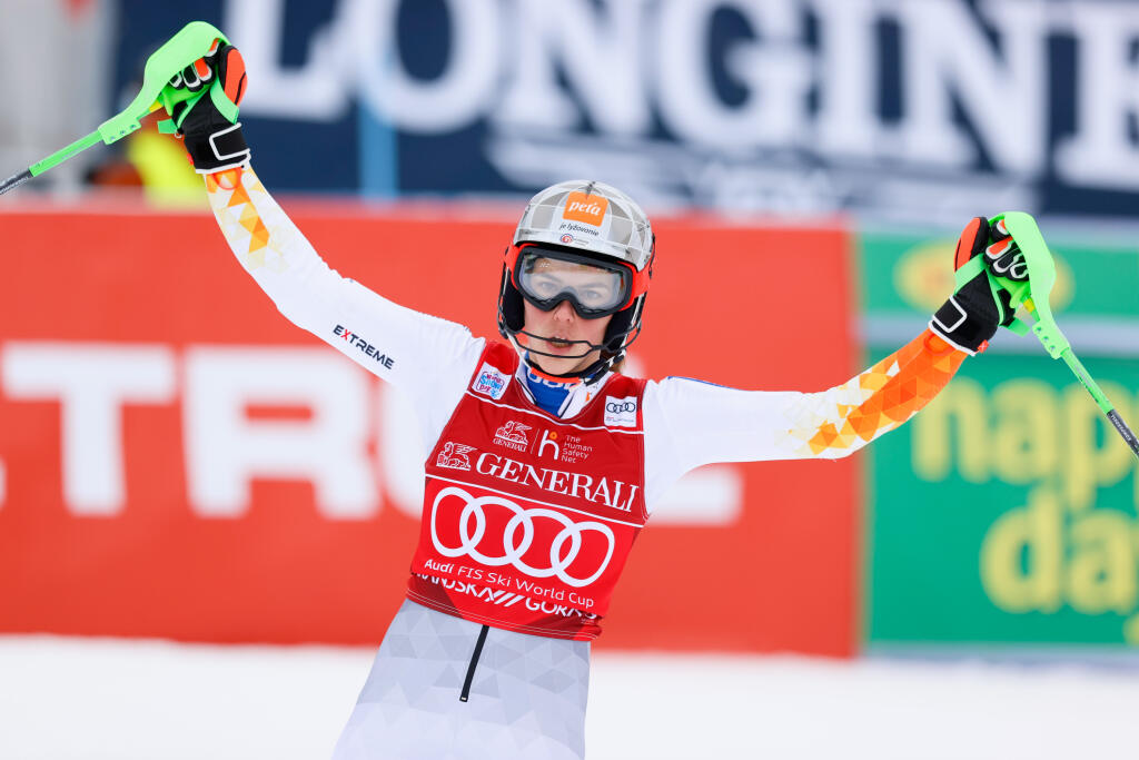 Petra Vlhová vyhrala slalom v Kranjskej Gore.