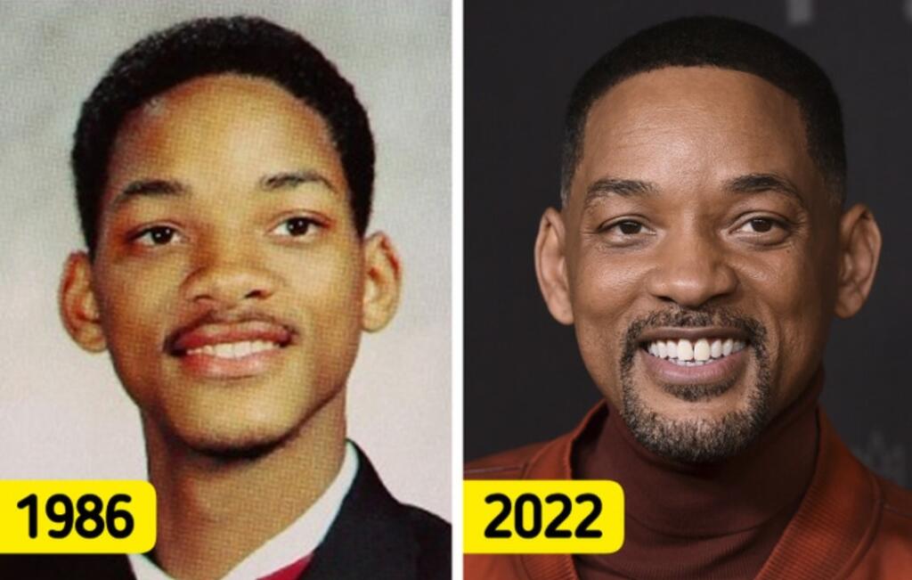 Herec Will Smith v mladosti a dnes.
