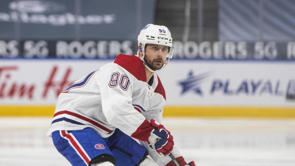 Slovenský hokejový reprezentant v drese Montrealu Tomáš Tatar počas zápasu zámorskej hokejovej NHL Edmonton Oilers - Montreal Canadiens v Edmontone v sobotu 16. januára 2021.