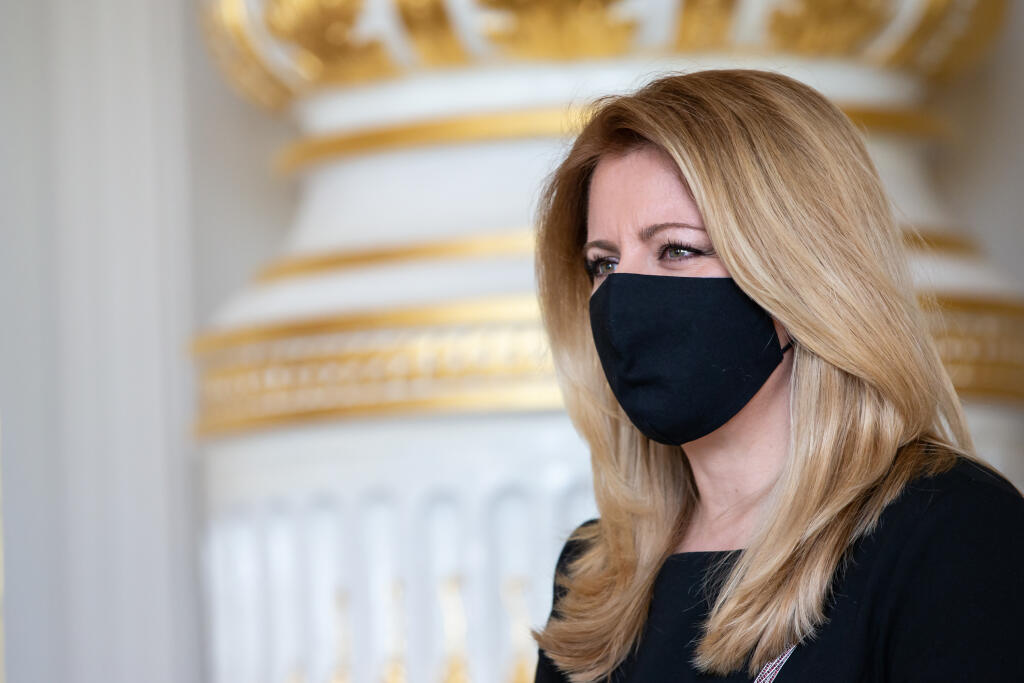Na snímke je Zuzana Čaputová v Prezidentskom paláci v Bratislave.