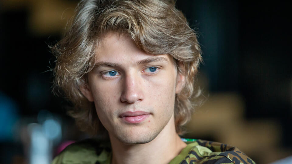 Tobias Fetterlein počas fotenia v Bratislave