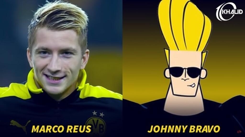Marco Reus - rozprávková postavička Johnny Bravo
