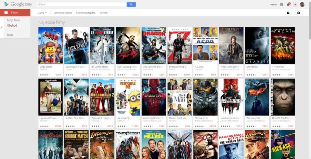 Google spustil požičiavanie a predaj filmov aj na Slovensku