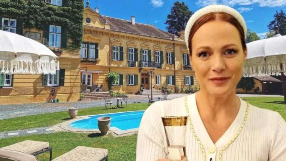 Adriana Poláková ako hradná pani vo svojom kaštieli.