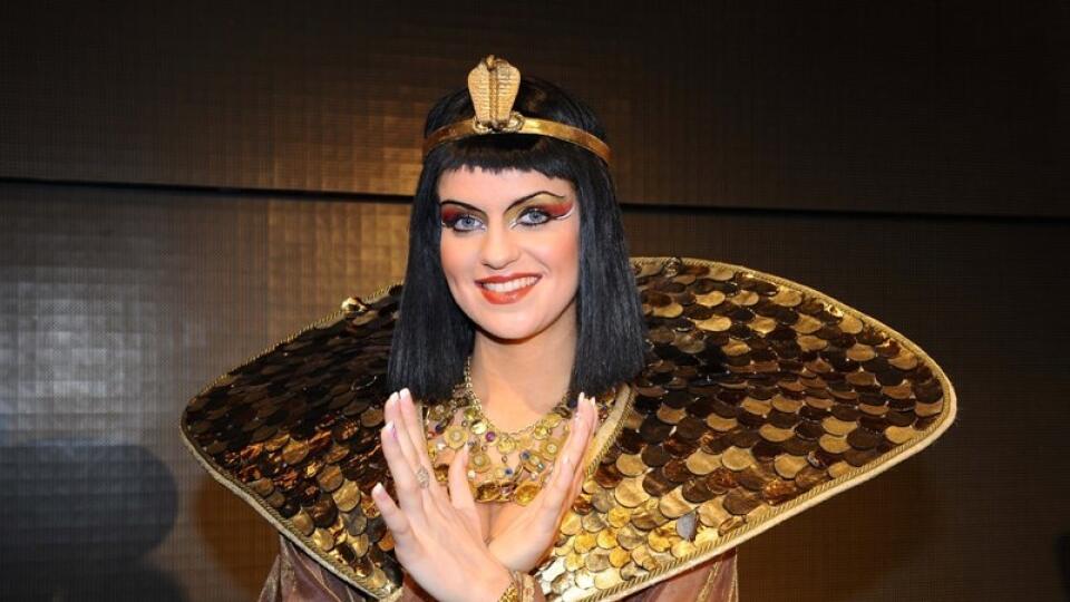 Spoznali by ste ju?: Gunčíková v kostýme Kleopatry.