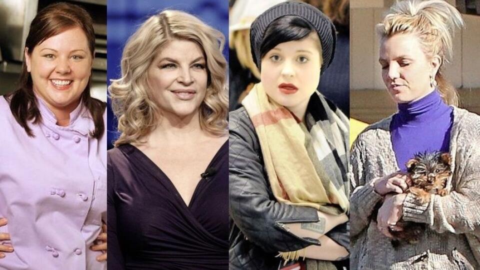 Melissa McCarthy, Kirstie Alley, Kelly Osbourne, Britney Spears