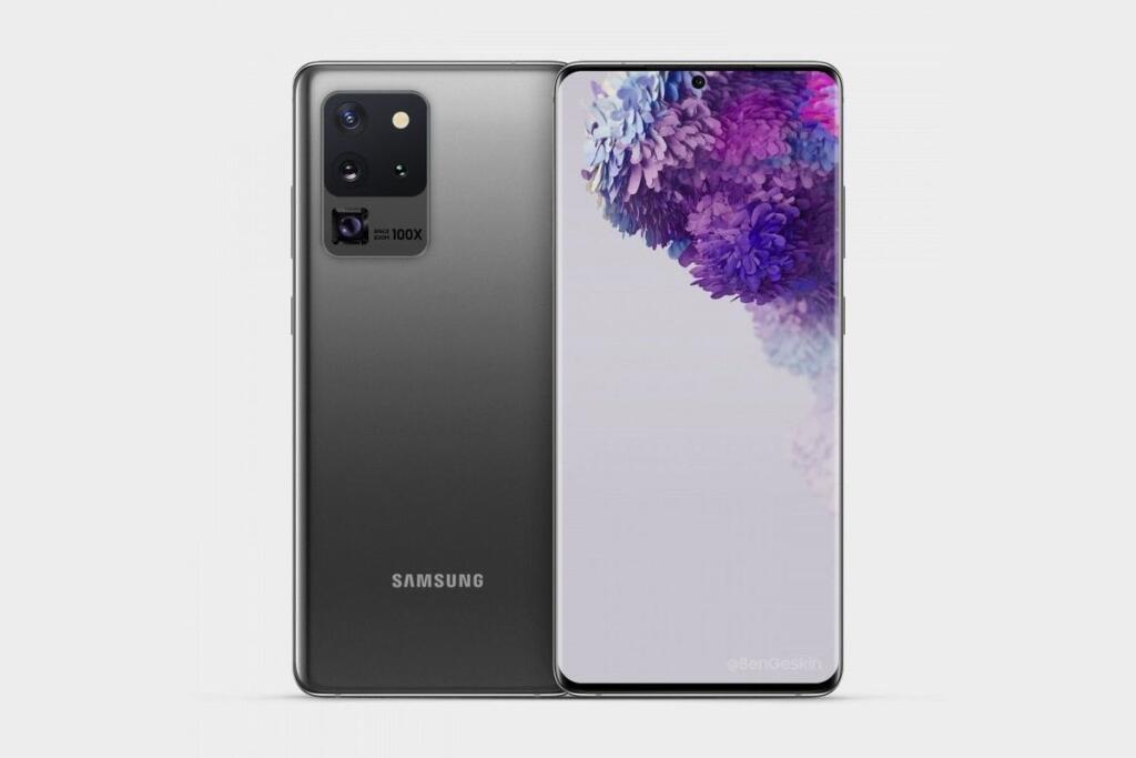 Galaxy S20 Ultra predná strana