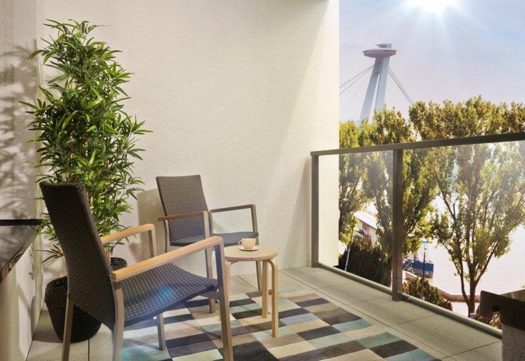 Výhľad Mareka Hamšíka z apartmánu.